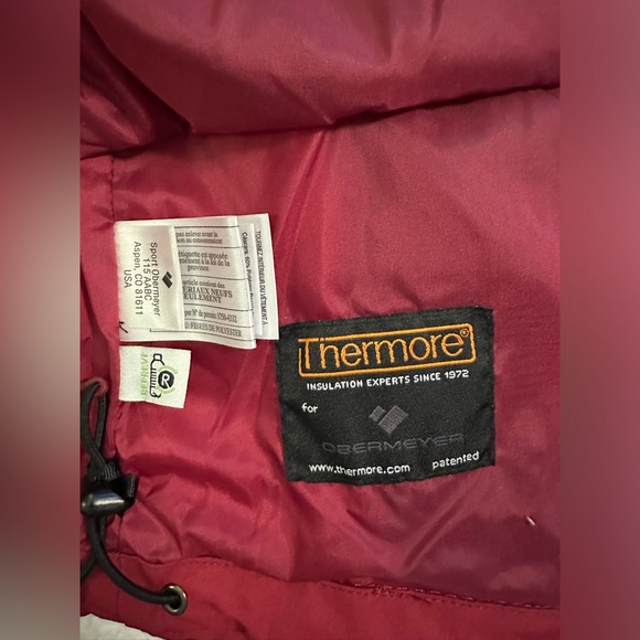 Obermeyer Tuscany II Insulated Jacket, Cranberry, Sz 4 - Picture 9 of 16